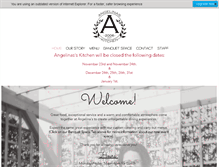 Tablet Screenshot of angelinaskitchen.com